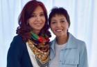 Reaparece en público Cristina, junto a la intendenta electa de Quilmes