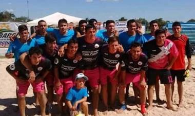 Deportivo Sauce Participo del torneo de futbol de Playa.