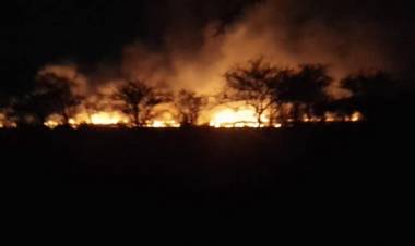 Incendio en Chacra Este. 