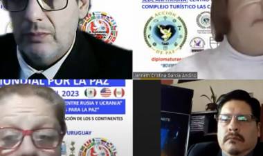 DR. MARIO RAMON DUARTE MIEMBRO DEL EQUIPO DE DOSSIER GEOPOLITICO DISERTÓ EN LA V CUMBRE MUNDIAL PARA LA PAZ