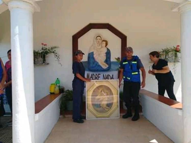 Visito Sauce la imagen de la virgen de Schoenstatt.