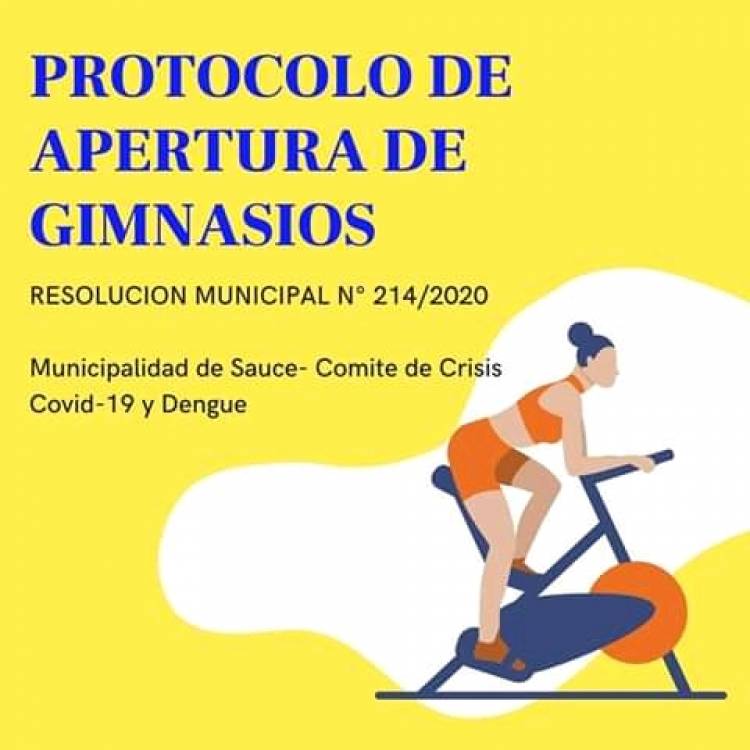 Se autoriza la apertura de gimnasios y restaurantes en Sauce.