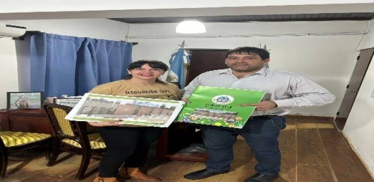 Visitamos al Señor Intendente de SAUCE Ingeniero Carlos Romano.